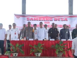 Bupati Minahasa Selatan Franky Wongkar Pimpin Kegiatan Sambang Desa dan Sosialisasi Kamtibmas Tahun 2023 di Desa Rumoong Bawah