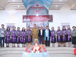 Bupati Minahasa Selatan Hadiri Ibadah Safari Natal Pemerintah Kabupaten di Kacamatan Tompasobaru dan Maesaan