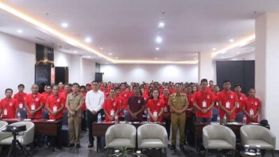 Bupati Franky Donny Wongkar, Buka Kegiatan Bimtek Peningkatan Pelayanan Desa Tahun 2023