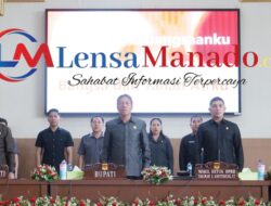 Bupati FDW Ikut Paripurna DPRD Pembicaraan Tingkat Ke-II Raperda Tentang RTRW Minsel 2024-2043