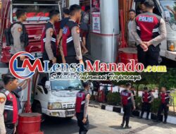 Pastikan Ketersediaan BBM, Polres Minsel Patroli Disejumlah SPBU