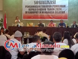 Gelar Sosialisasi, Bawaslu Minsel Tingkatkan Pengawasan Masyarakat Dalam Proses Pilkada 2024