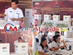 KPU Gelar Simulasi Pemungutan Suara: Masyarakat Minsel Bersiap Hadapi Pemilu 2024
