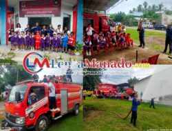 Kunjungan Edukasi Murid TK ‘Dorkas’ Wiau Lapi ke Dinas Damkar Minsel