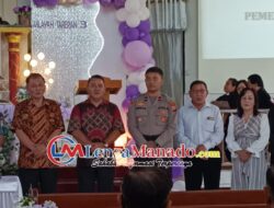 Kapolsek Tareran Dukung Persatuan di HUT GMIM Wilayah Tareran