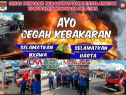 Siaga Kebakaran: Damkar Minsel Edukasi Masyarakat Secara Mobile