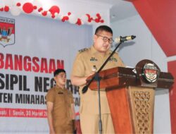 Wabup Kawatu Tegaskan Disiplin di Apel Kebangsaan ASN Minsel