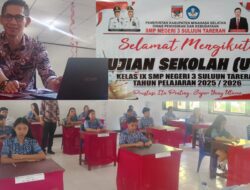 Siswa Kelas IX SMPN 3 Sulta Siap Berjuang, Frangky Waney: Berharap UAS Jadi Pintu Kesuksesan